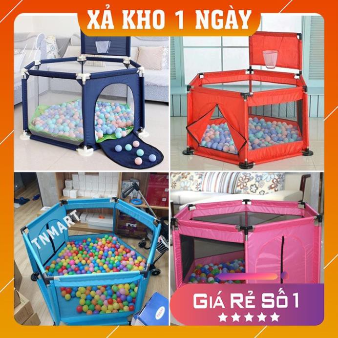 [ Mua ngay nhận ưu đãi của TINI ] Nhà bóng cho bé, Quây bóng cho bé lục giác khung inox kèm 10 bóng