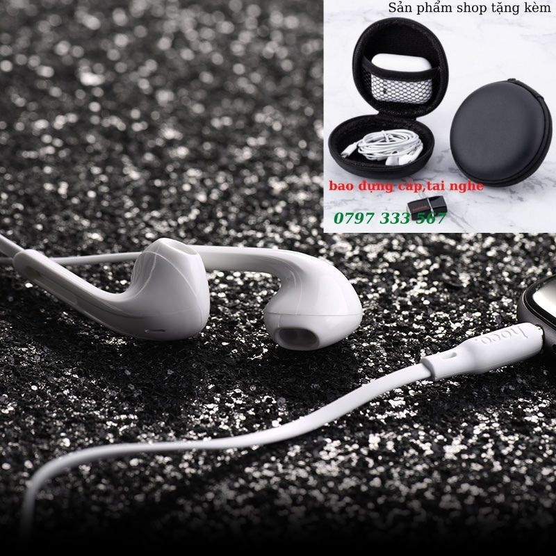 Tai Nghe Có Dây Nhét Tai | Chính Hãng Hoco M39 | 3 Màu_Dây Dẹp Chống Rối | BH 1 năm