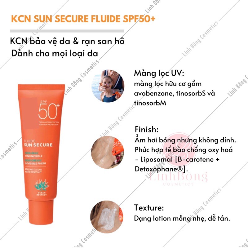 KEM CHỐNG NẮNG SV SUN SECURE FLUIDE SPF50+ CHO CÁC LOẠI DA