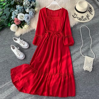 (sẵn) VÁY BOHEMIAN SÒ ĐẮP REN