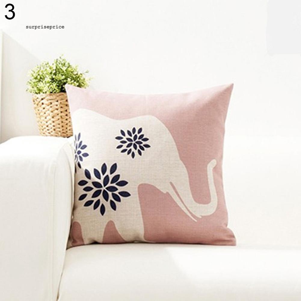 Vỏ gối vuông in hình động vật độc đáo trang trí nội thất