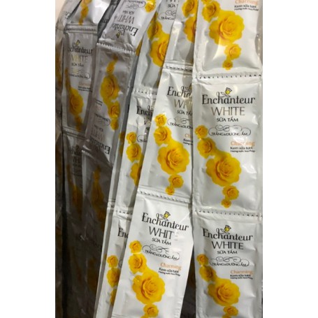 DÂY SỮA TẮM ENCHANTEUR HƯƠNG NƯỚC HOA CAO CẤP 10 GÓI 5G 4 MÀU LỰA CHỌN