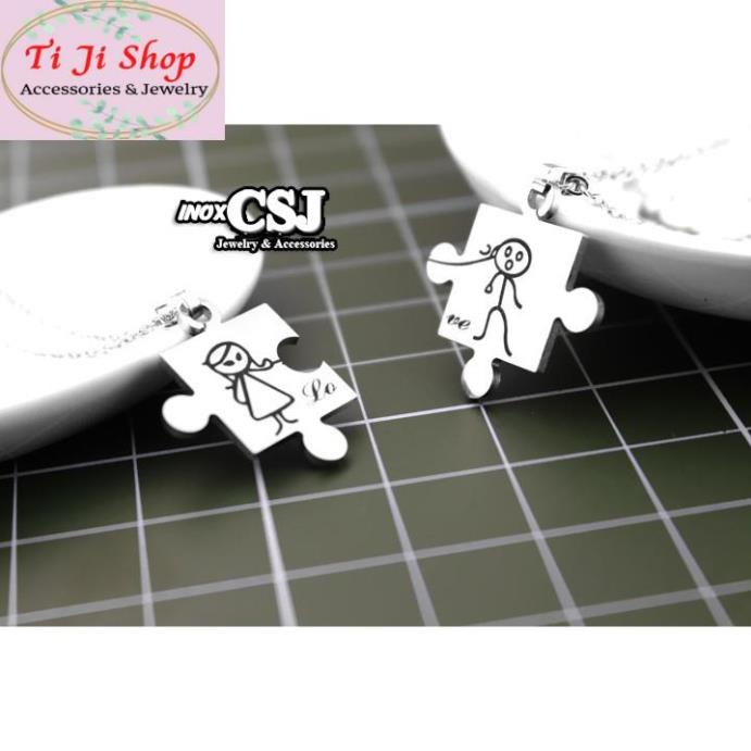 DÂY CHUYỀN CẶP ĐÔI MẢNH GHÉP TRAI GÁI MC247 - siêu đẹp chuẩn thời trang