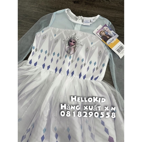 V197 - Váy ren Elsa bé gái