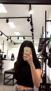 CROPTOP TRƠN TAY NGẮN