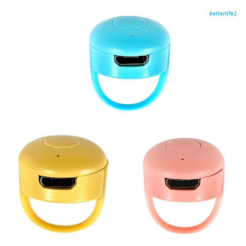 Nhẫn đeo ngón tay điều khiển từ xa video điện thoại sạc USB dễ dàng thao tác