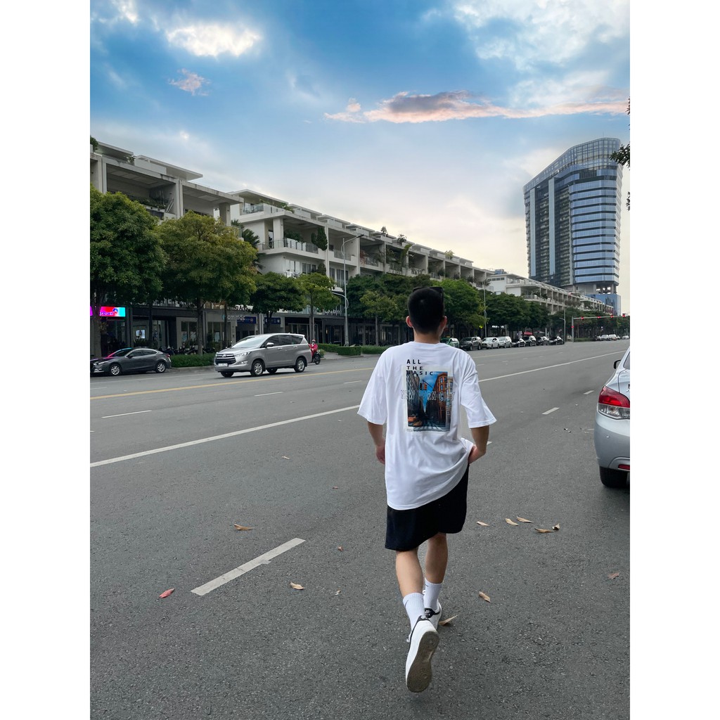 Áo NEWYORK CITY Form rộng, nam - nữ - all the basic