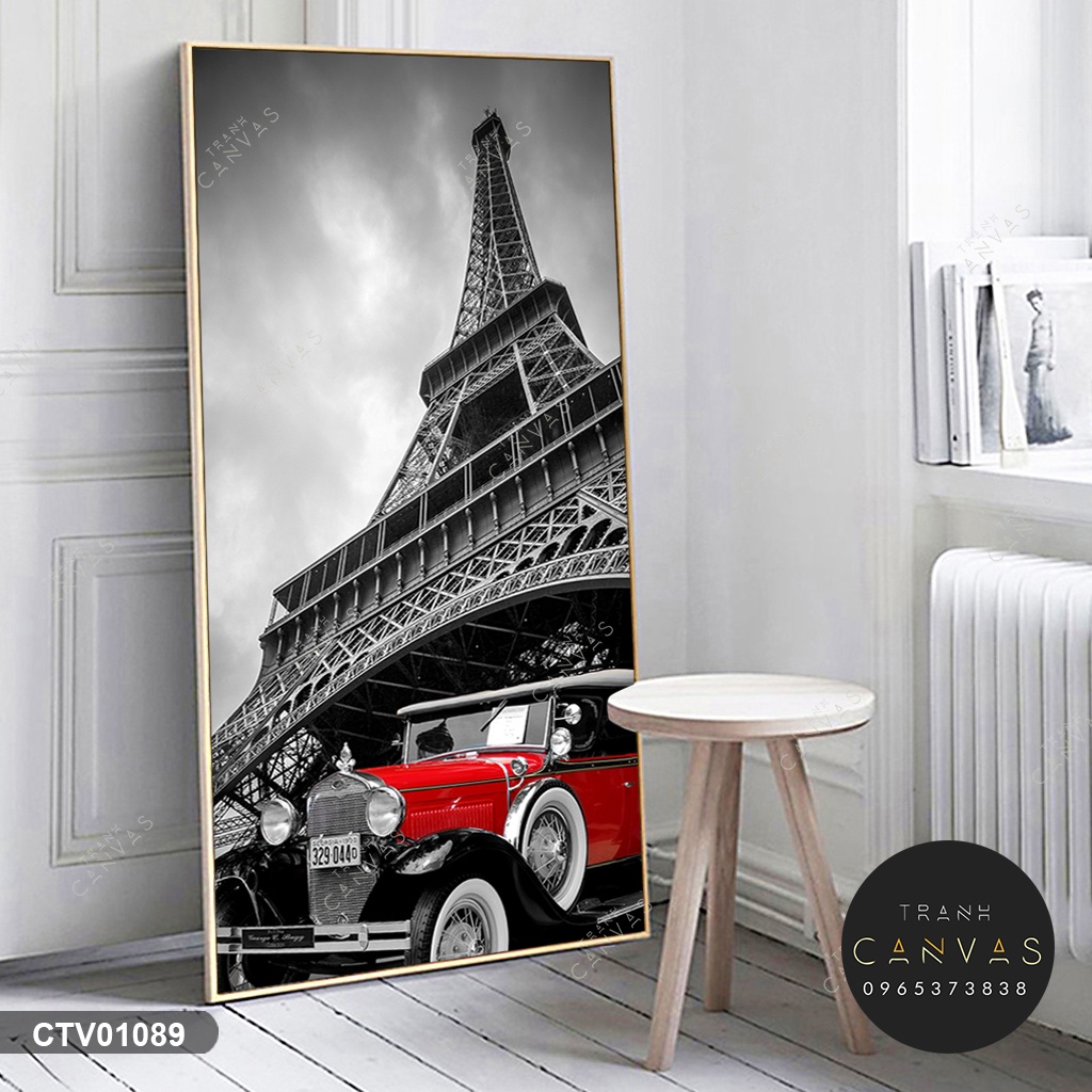 Tranh canvas khổ dọc size 50x100cm