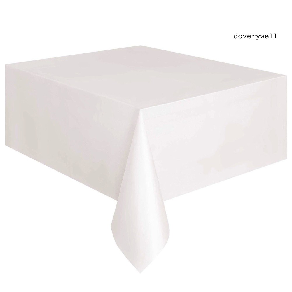 Khăn Trải Bàn Hình Chữ Nhật Màu Trơn Dùng Để Trang Trí Tiệc