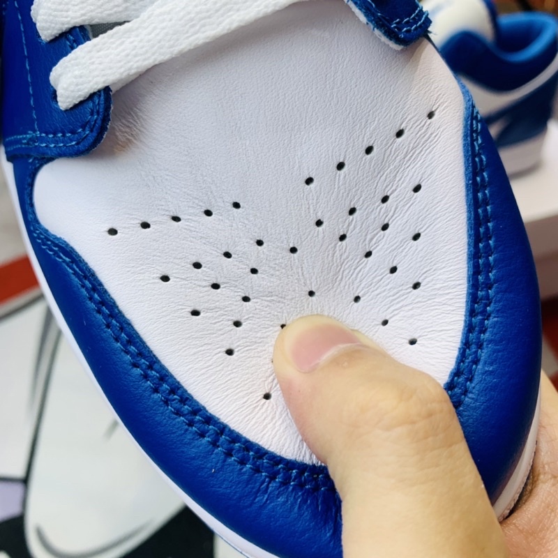 Giày thể thao sneaker cổ thấp Jordan AJ1 Low Marina Blue Hàng SC