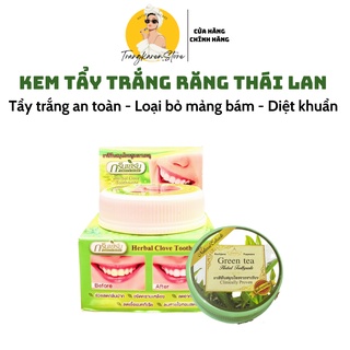 Kem đánh răng trắng răng bột tẩy trắng răng kem tẩy trắng răng GreenHerb Thái Lan chính hãng 30g