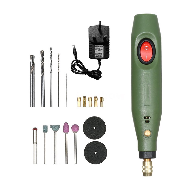 Bộ Máy Khoan Điện Mini 12V DC Chuyên Dụng Cho Máy Mài Đánh Bóng