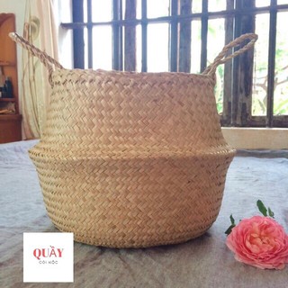 Giỏ cói đựng đồ/trồng cây phi 45 cm