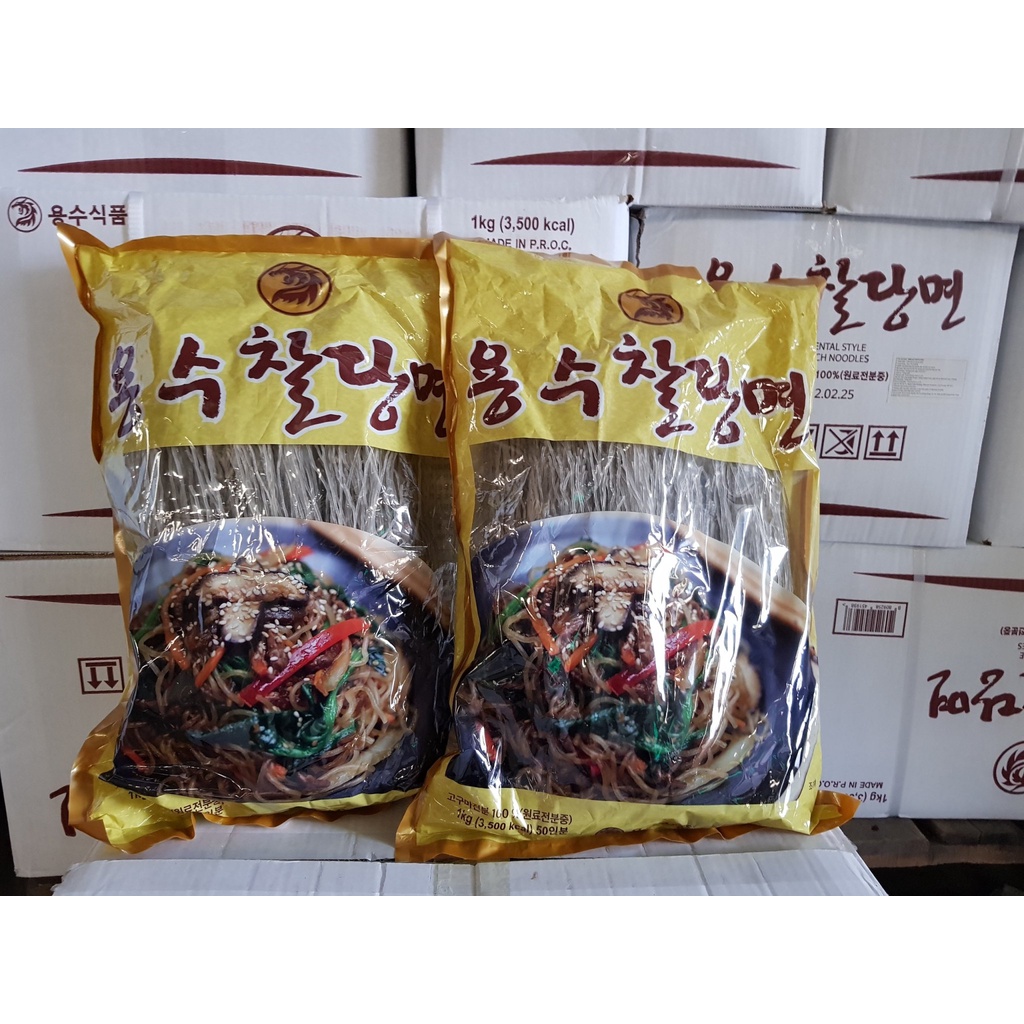 COMBO 2 Gói Miến Khoai Lang Khô Hàn Quốc YONGSOO 1KG Thương Hiệu Nong Woo