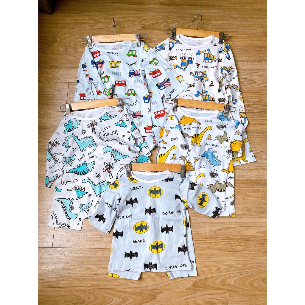 ĐỒ BỘ CHO BÉ TRAI CAYABE TAY LỬNG QUẦN DÀI THUN COTTON MÀU XÁM HÌNH BATMAN (QUẦN ÁO TRẺ EM)