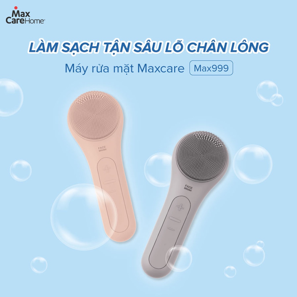 Máy Rửa Mặt Mini Cầm Tay MAXCARE MAX999 | Làm Sạch Sâu, Ngừa Mụn, Se Khít Lỗ Chân Lông - Thương Hiệu Nhật Bản