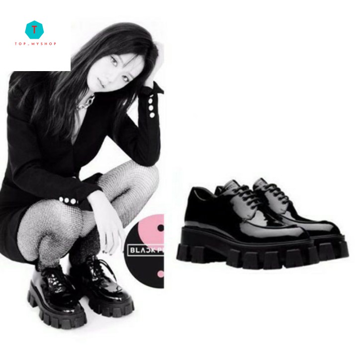 [Mã giảm] Giày lolita oxford phong cách retro của Jisoo (BlackPink)