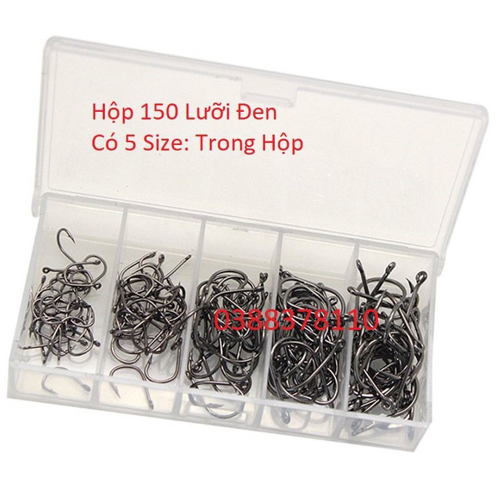 Lưỡi Câu Lưỡi Hộp 150 Lưỡi Đen