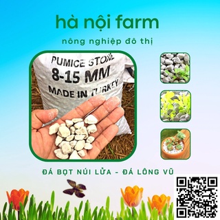 Đá bọt núi lửa, Đá lông vũ  - Đá giữ ẩm size 1-2 - túi 5dm