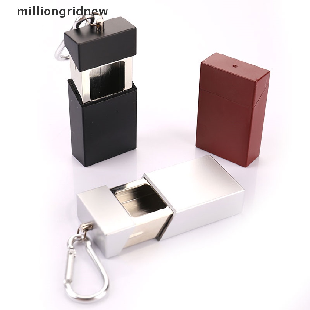 Gạt Tàn Thuốc Mini Bằng Kim Loại Có Nắp Và Móc Khóa Thời Trang
