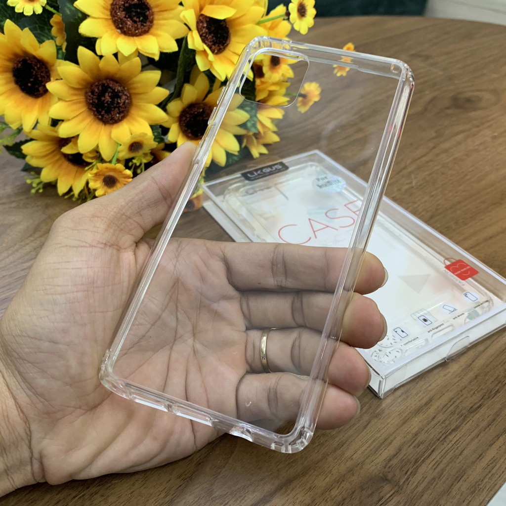 Ốp lưng chống sốc trong suốt Likgus cho Note 10 Lite