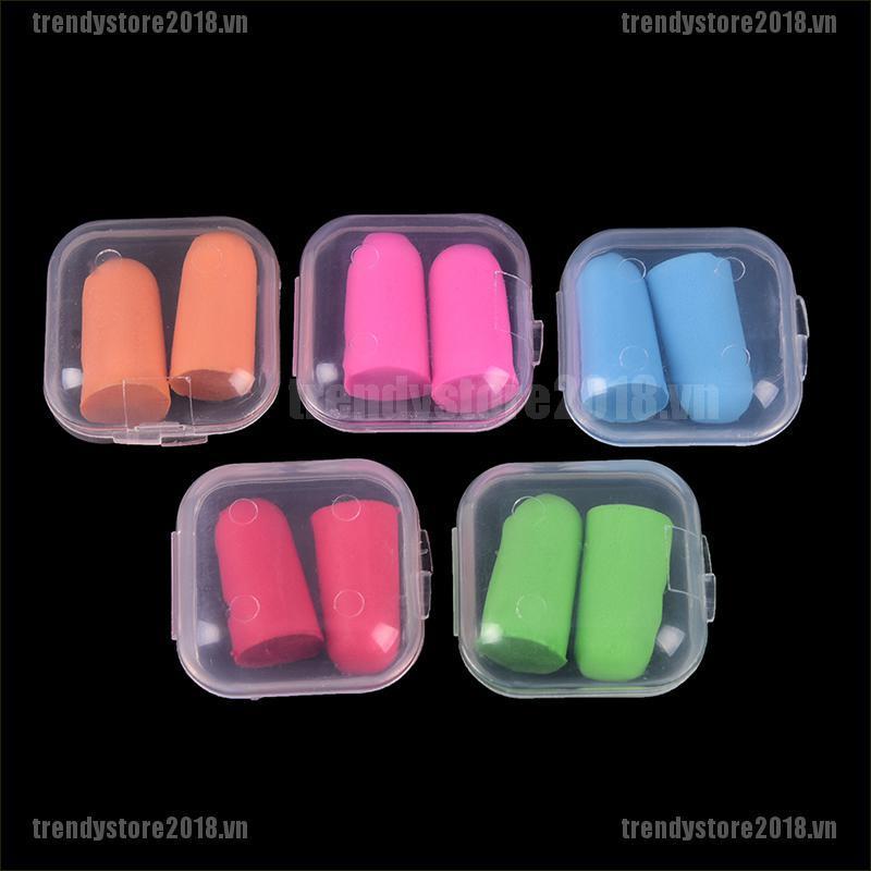 Set 2 nút bịt tai chống ồn mềm mại sử dụng khi ngủ tiện lợi