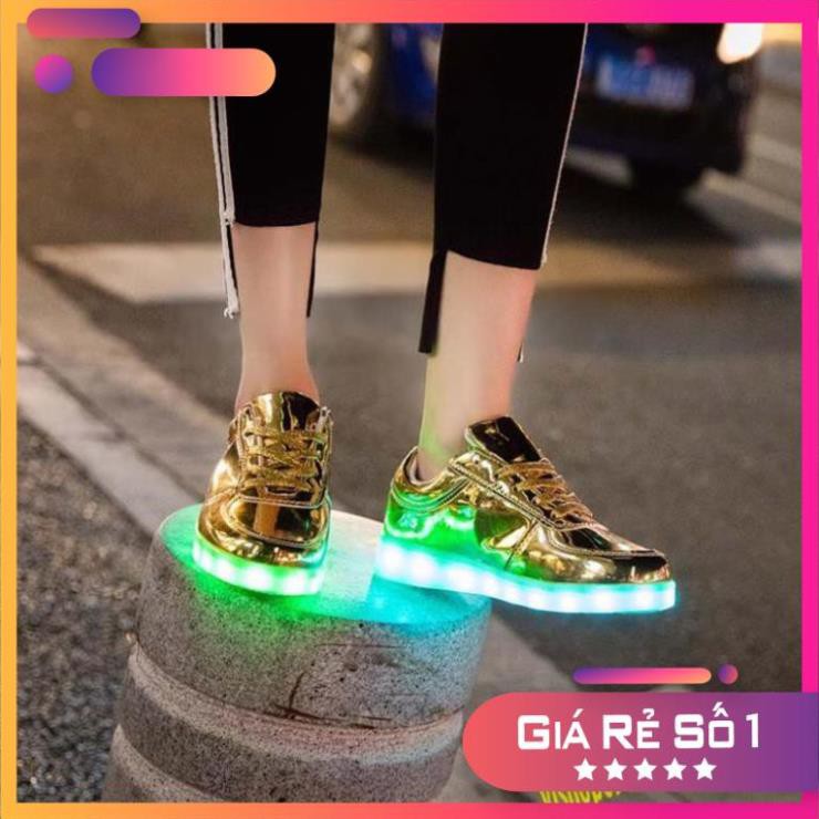 [Sale 3/3] Giày phát sáng màu vàng bóng phát sáng 7 màu 11 chế độ đèn led style phong cách hàn quốc Sale 11 ' > : " ` :