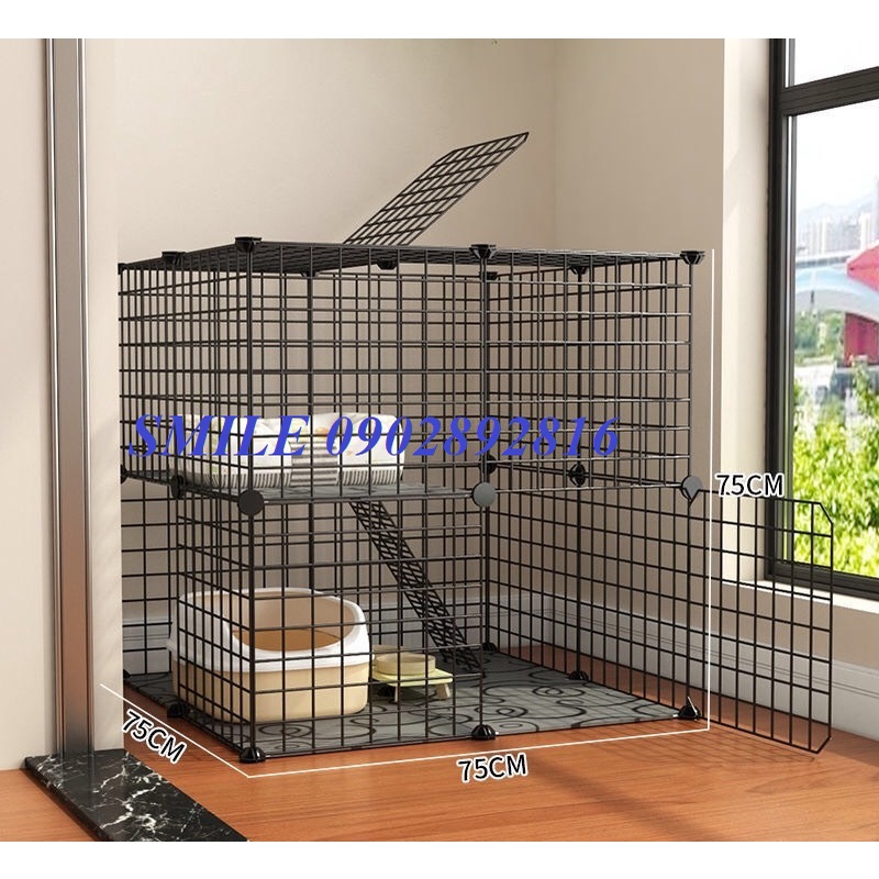 [TẶNG MÓC CHUỒNG] COMBO CHUỒNG, LỒNG LƯỚI THÉP LOẠI LỚN CHO CHÓ MÈO THÚ CƯNG ĐA NĂNG