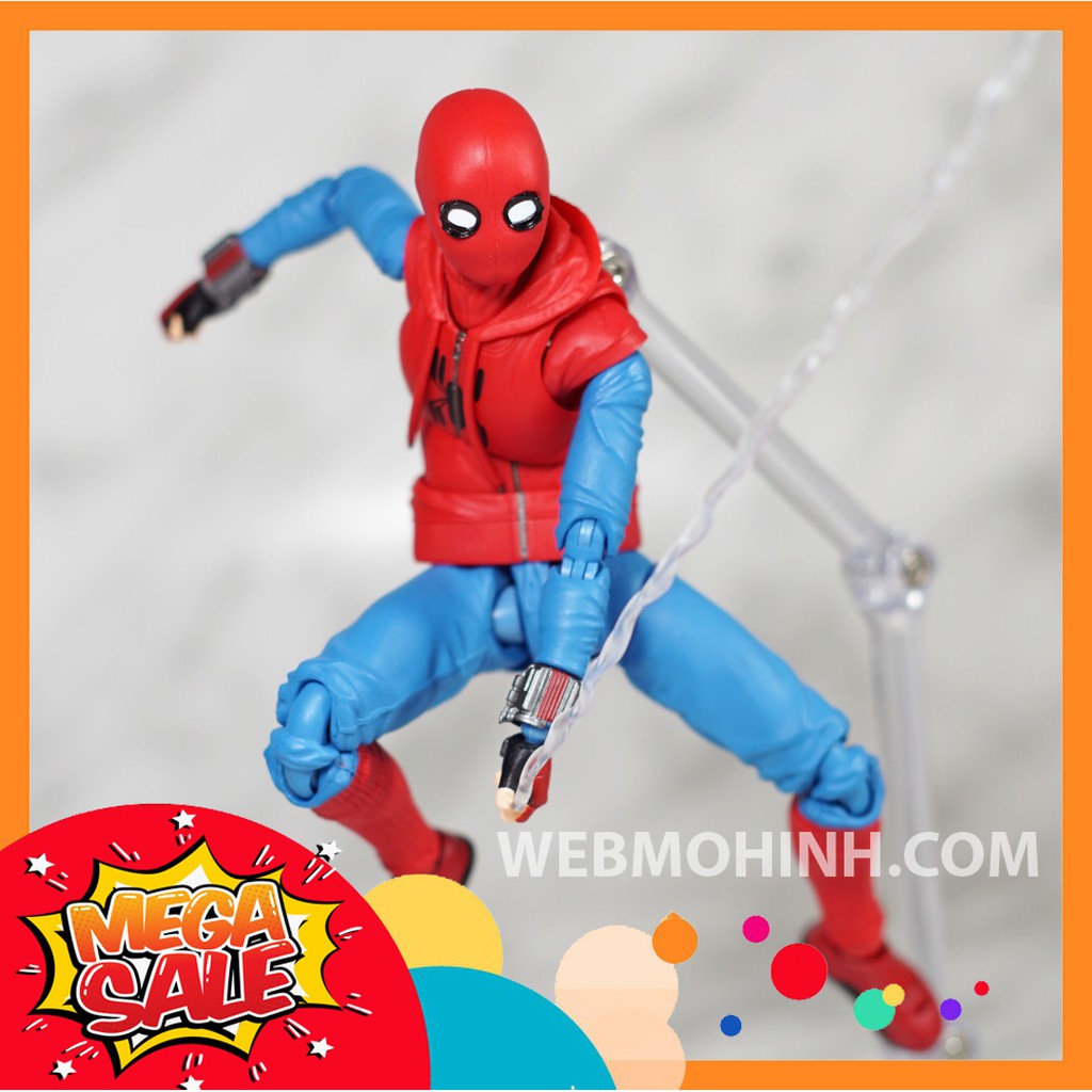 🌟GIÁ HỦY DIỆT🌟 Mô Hình Người Nhện Spider Man Homemade Suit Homecoming SHF - S.H. Figuarts Full Box