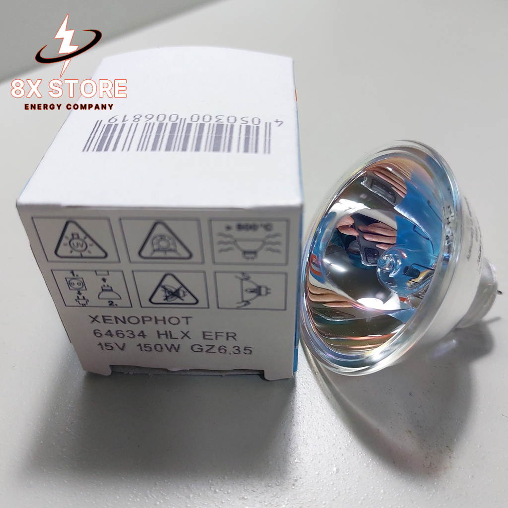 Bóng halogen chén Osram HLX 64634 15V 150W GZ6.35 Germany 50h