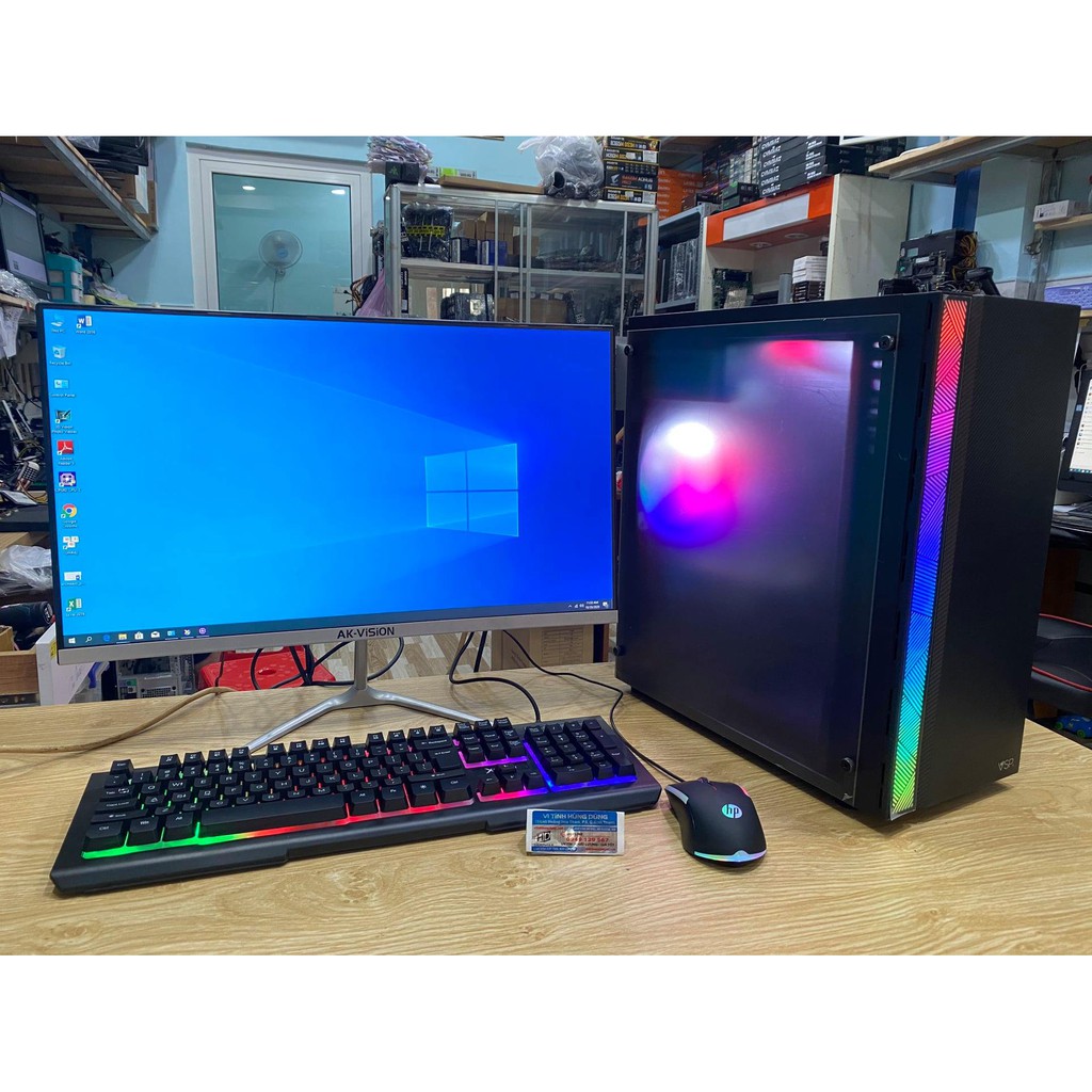 Thùng máy tính chơi game LOL, FIFA,..., pc chơi game giá rẻ H8, I3 4130, Ram 8G, GT730, SSD 120G
