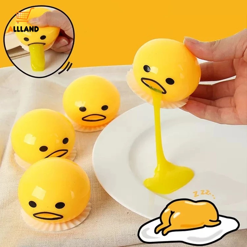 Đồ Chơi Bóp Tay Giảm Stress Hình Lòng Đỏ Trứng Dễ Thương