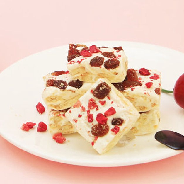 Nougat (Nam Việt Quất/Dâu tây/Xoài) 250 ~ 1000g/Nam Việt Quất bông tuyết giòn/đồ ăn nhẹ bánh quy bán