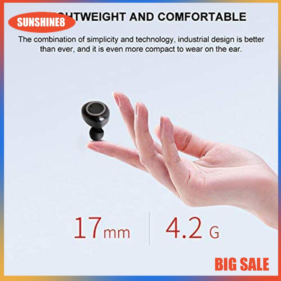 【SUN】Y50 Wireless Earphones 5.0 Stereo Sound HiFi Headphone Wireless In-ear Earbuds