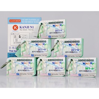 Bộ KatchUp Flashcard Học Tiếng Nhật Hán Tự N1 (Kanji n1) - High Quality