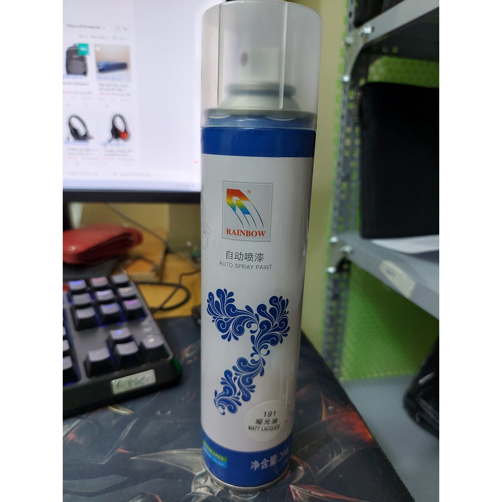 Sơn phủ mờ phím Sơn Xịt  Rainbow 191 Matt Lacquer   300ml