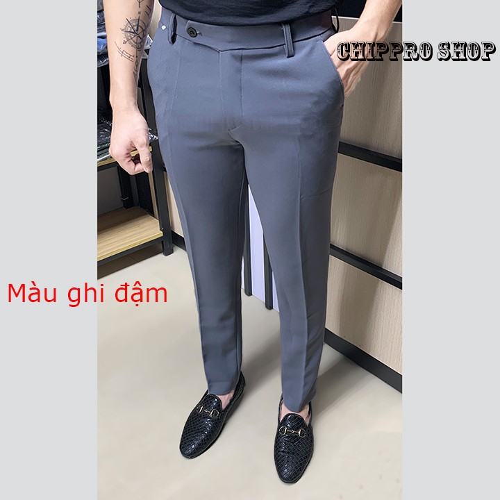 [Mã FAGREEN55 giảm tới 30K đơn 99K] Quần tây nam T-max chất vải Slex ,co giãn 4 chiều dáng ôm body chống nhăn