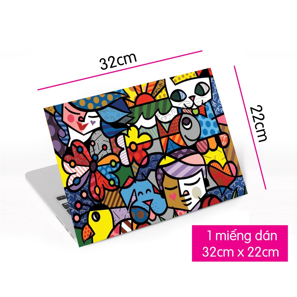 Tấm Dán Decal Skin Trang Trí Laptop Hoa Văn LTHV - 558