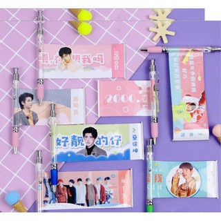 Bút kéo TFboys Tuấn Khải Vương Nguyên Thiên Tỷ đồ dùng học tập,bút viết kéo hình idol Trung Quốc