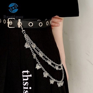 Thắt lưng CHAIN xích nhiều lỗ tròn - Dây nịt lỗ tròn 1 hàng kèm Chain xích 3 kiểu Dây Xích Kim Loại Đeo Thắt Lưng Phong Cách Hiphop Cá Tính