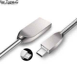 Dây cáp sạc nhanh lò xo cho Apple Android Type-C