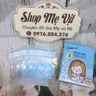 Hộp 30 túi trữ sữa Sunmum 100ml