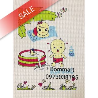 LOẠI 1 Chiếu cao su hơi Thái lan 60×90  chống tràn thoáng mát cho bé