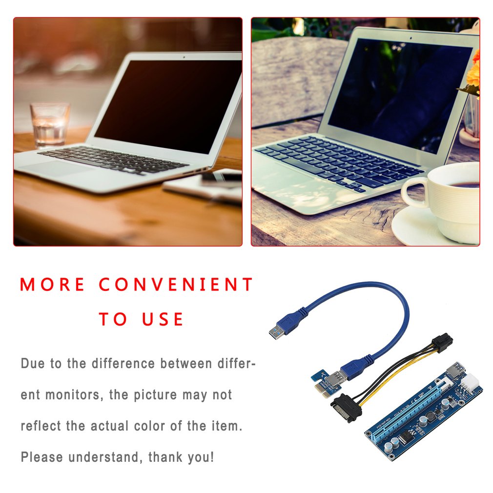 Dây Riser 009s Có LED Mới 100% Hàng Chuẩn / Riser pci-e 1x to 16x dây usb 3.0