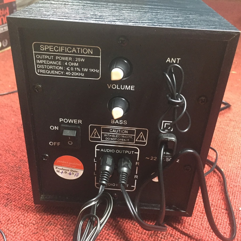 Loa vi tính bluetooth F110 Telebox Chỉnh Bass Treb siêu hay