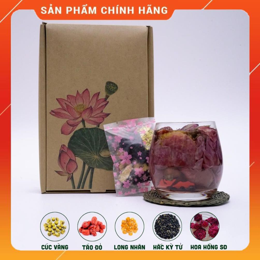 Trà ngọc nữ An Nhiên, set trà hoa làm ấm bụng ,giảm đau kỳ kinh, thanh lọc cơ thể giúp cho da mặt hồng hào