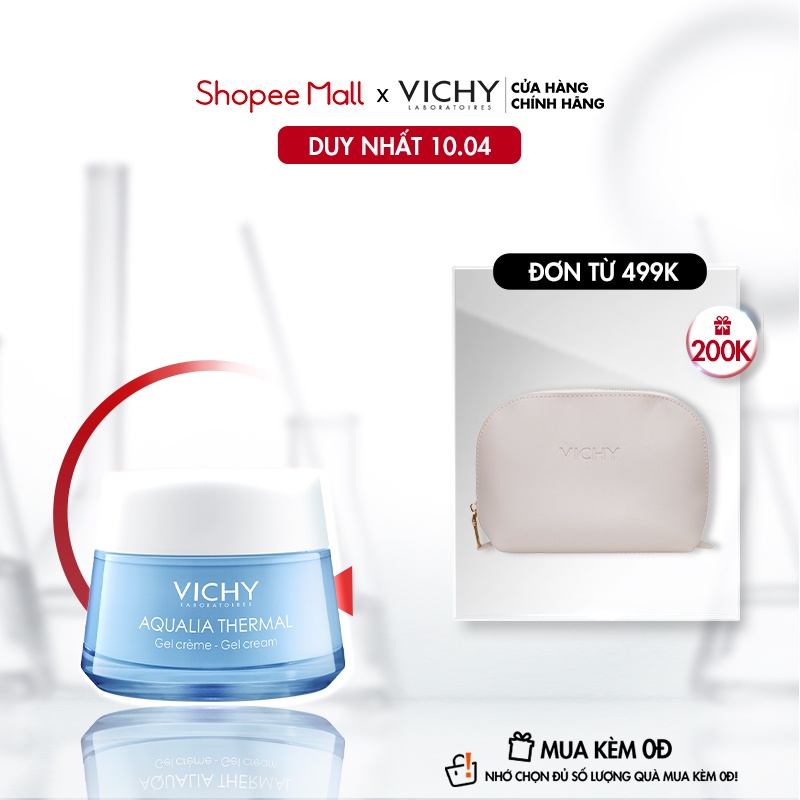 [Mã COSVIBD10 giảm 10% đơn 600K] Kem dưỡng ẩm và cung cấp nước dạng gel Vichy Aqualia Thermal Cream-Gel 50ml