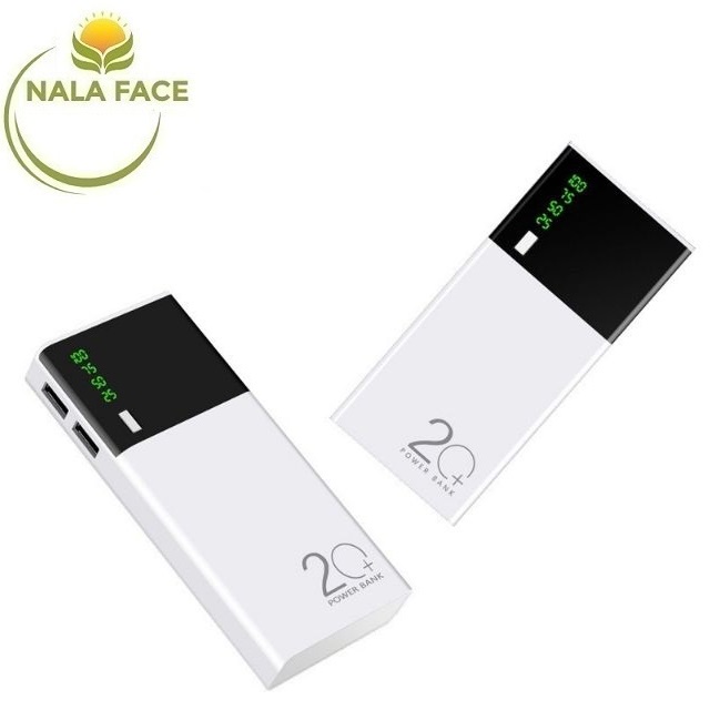 Sạc Dự Phòng 20.000mah Có 2 Cổng USB Tiện Lợi Có Thể Sạc 2 Thiết Bị Cùng Lúc