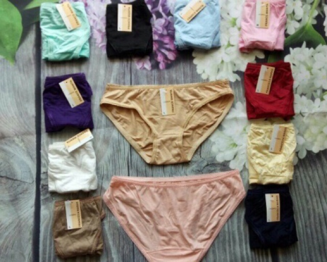 10 QUẦN LÓT COTTON TRƠN LOẠI 1