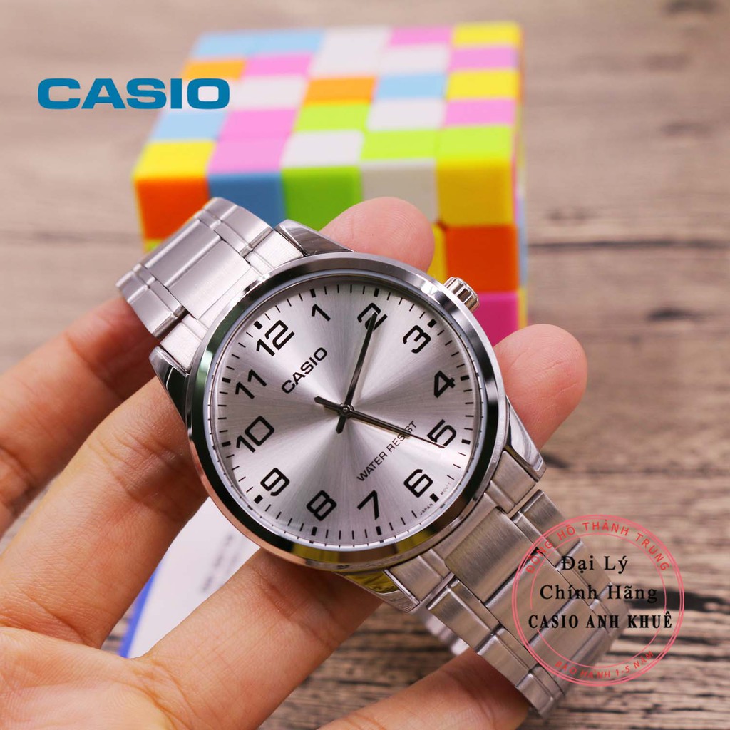 Đồng hồ nam Casio MTP-V001D-7BUDF dây kim loại